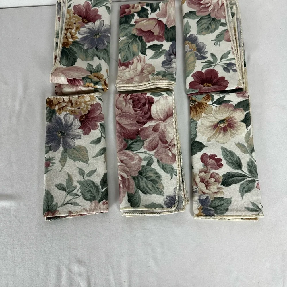 Floral Patterned Cloth Napkins, Boho, Cottagecore